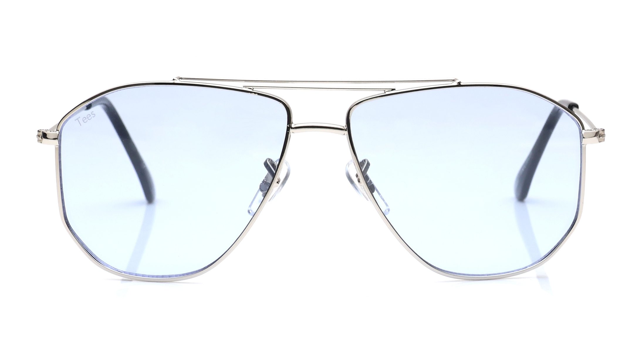 Image 1 of Blue Aviator Sunglasses for Men and Women from Tees By Fastrack Available at Titan Eye+