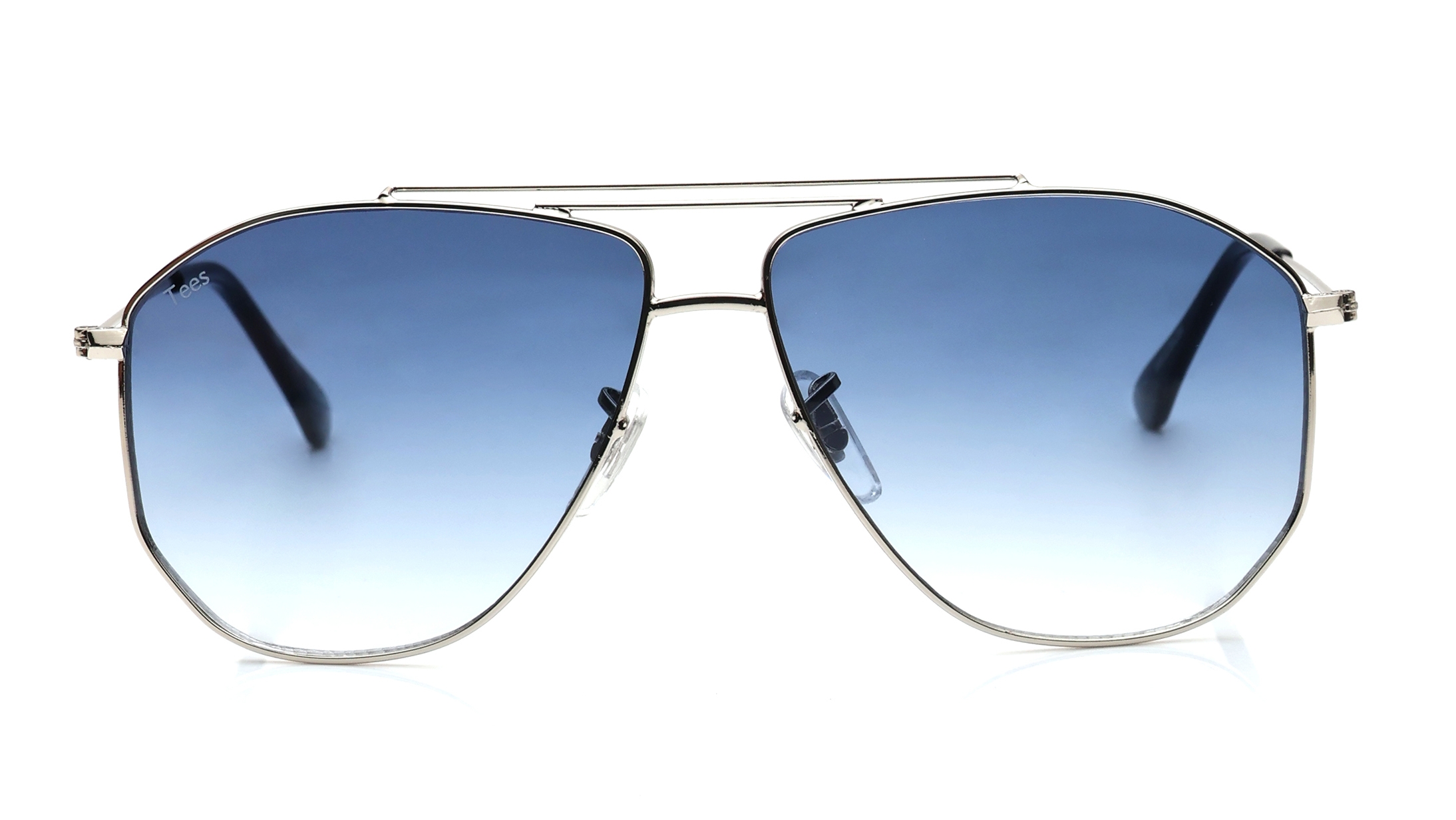 Image 1 of Blue Aviator Sunglasses for Men and Women from Tees By Fastrack Available at Titan Eye+