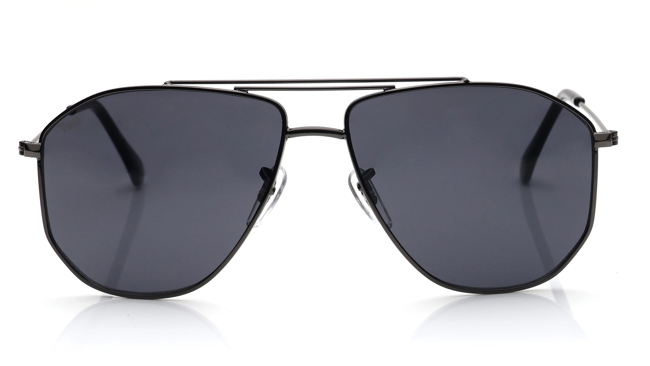 Image 1 of Grey Aviator Sunglasses for Men and Women from Tees By Fastrack Available at Titan Eye+