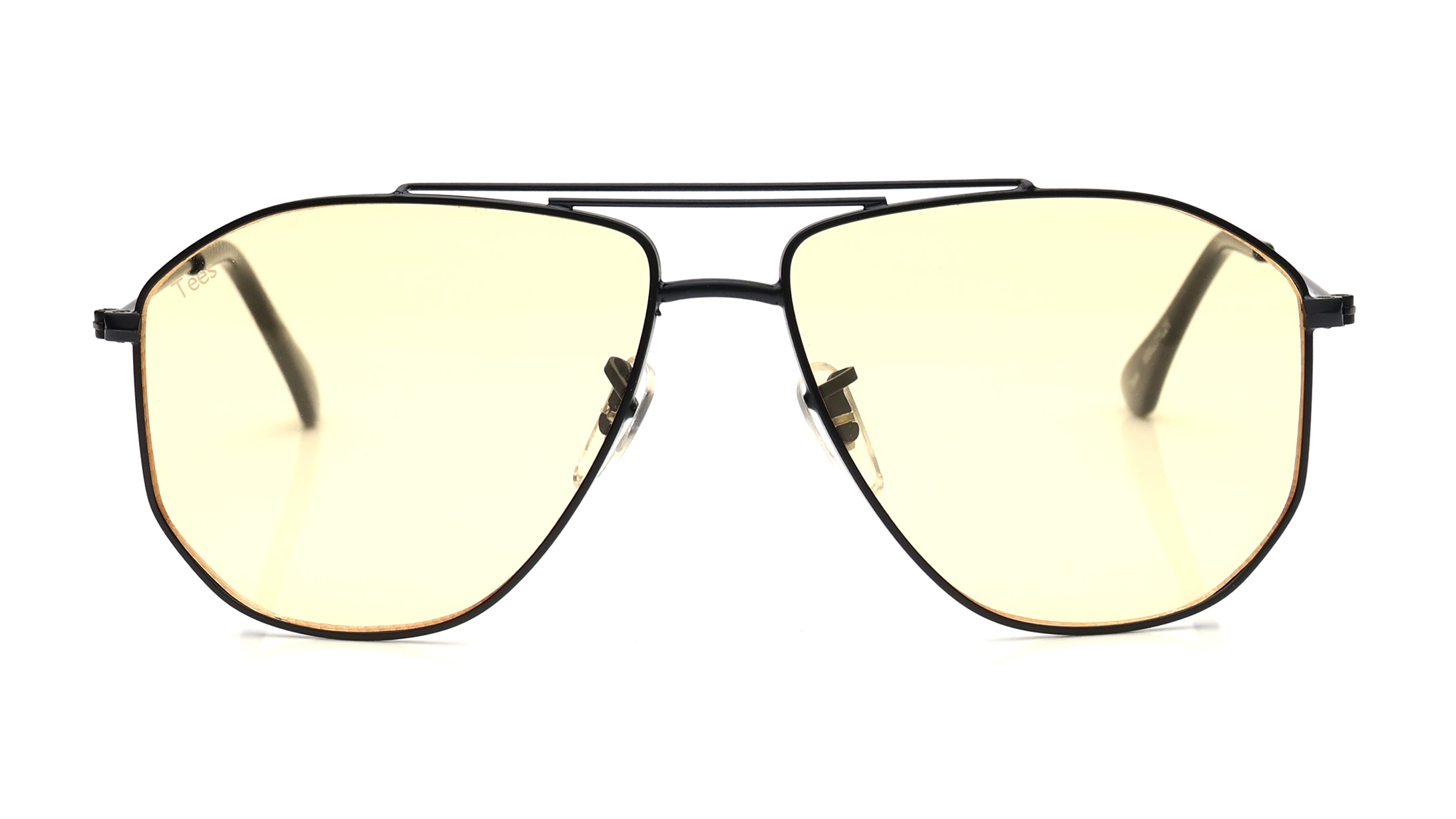 Image 1 of Yellow Aviator Sunglasses for Men and Women from Tees By Fastrack Available at Titan Eye+