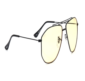 Image 2 of Yellow Aviator Sunglasses for Men and Women from Tees By Fastrack Available at Titan Eye+
