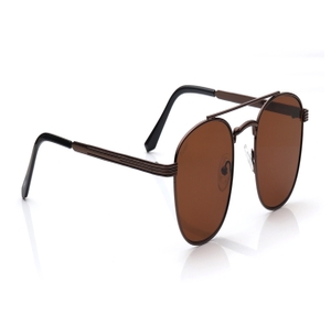 Image 2 of Brown Navigator Sunglasses for Men and Women from Tees By Fastrack Available at Titan Eye+