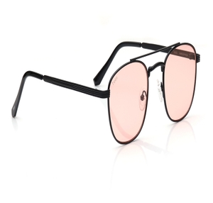 Image 2 of Pink Navigator Sunglasses for Men and Women from Tees By Fastrack Available at Titan Eye+