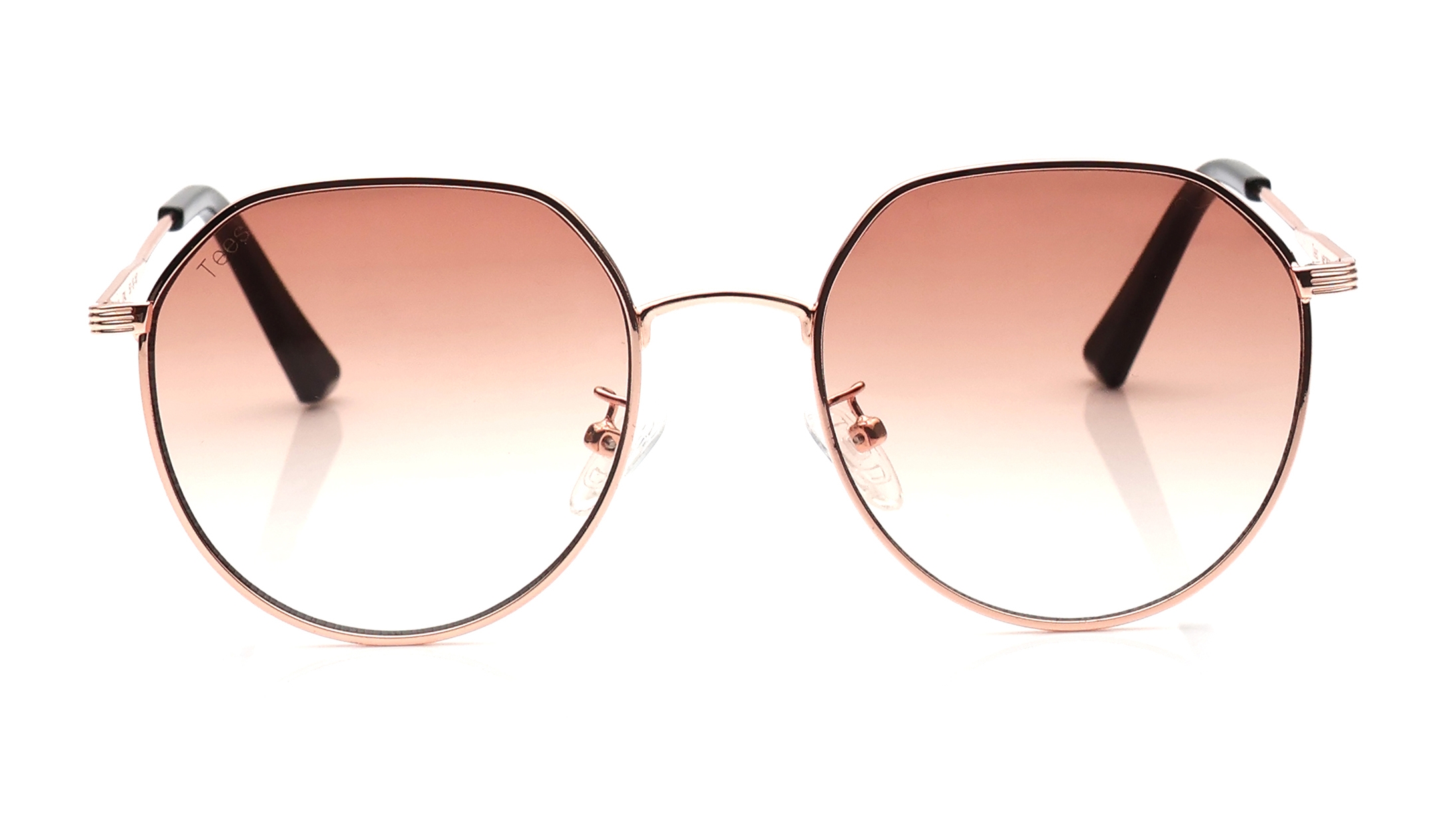 Image 1 of Pink Round Sunglasses for Men and Women from Tees By Fastrack Available at Titan Eye+