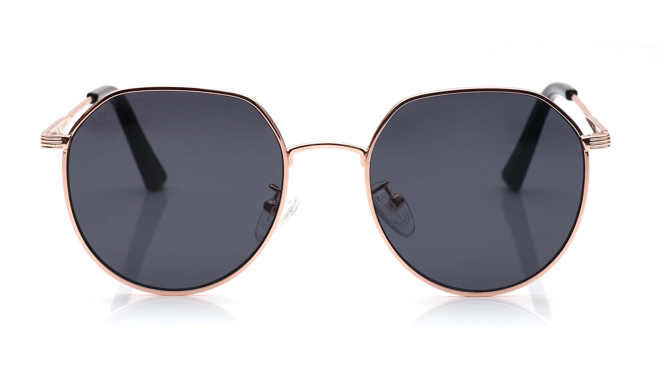 Image 1 of Black Geometric Sunglasses for Men and Women from Tees By Fastrack Available at Titan Eye+