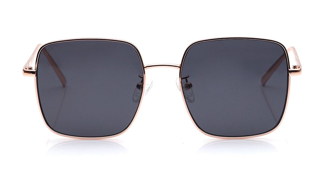 Image 1 of Black Square Sunglasses for Men and Women from Tees By Fastrack Available at Titan Eye+