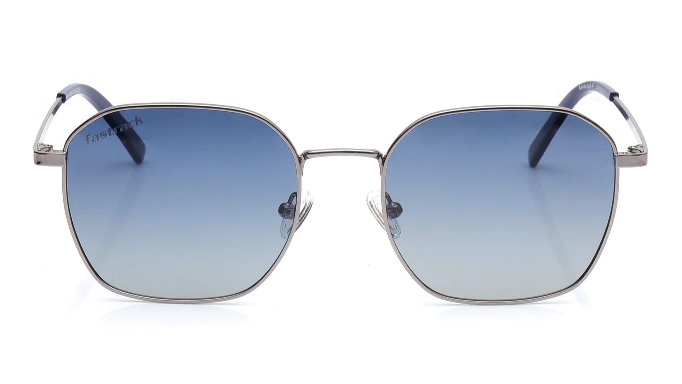 Image 1 of Blue Geometric Polarized Sunglasses for Men and Women from Fastrack Available at Titan Eye+