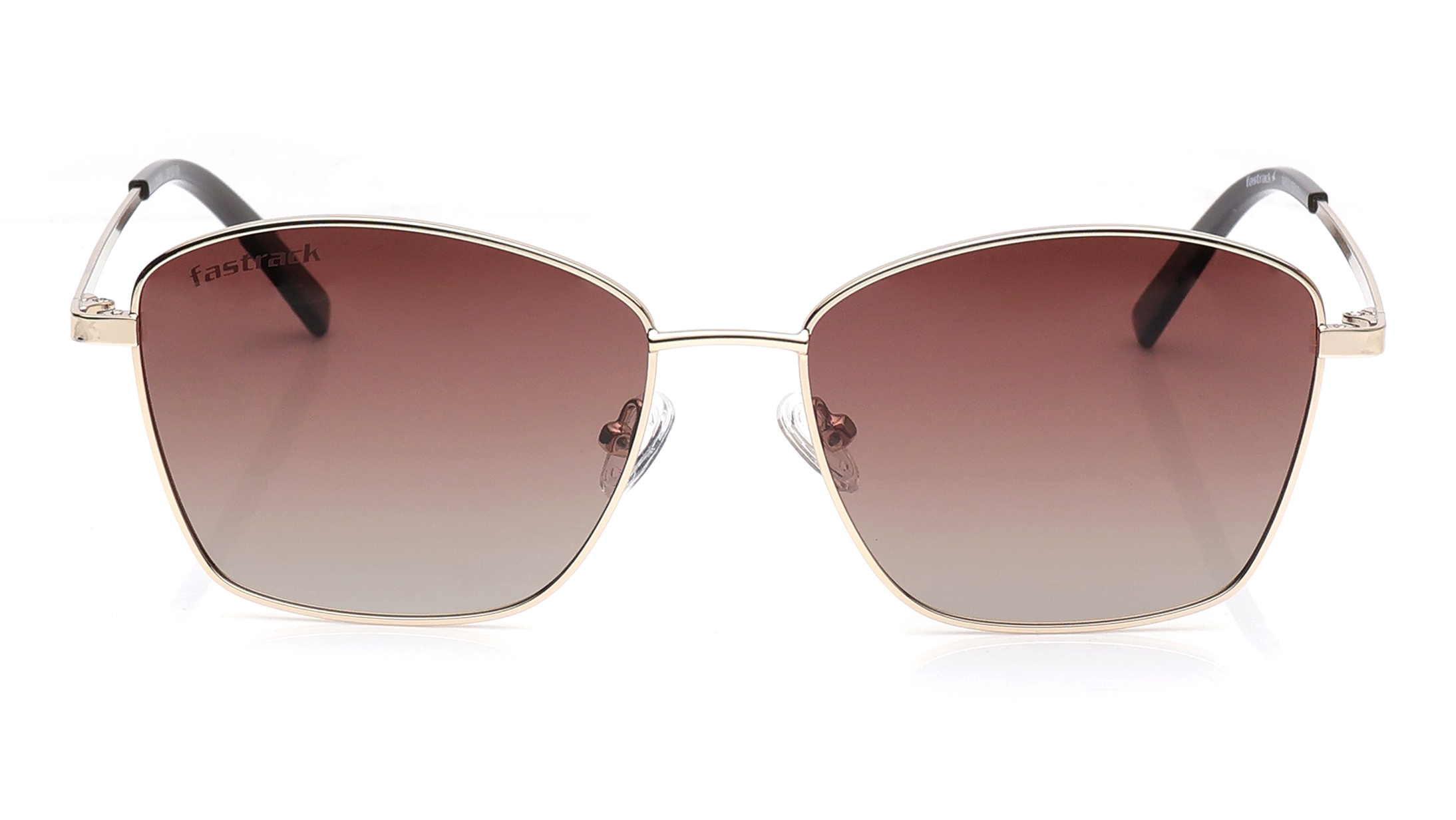 Image 1 of Brown Butterfly Polarized Sunglasses for Women from Fastrack Available at Titan Eye+