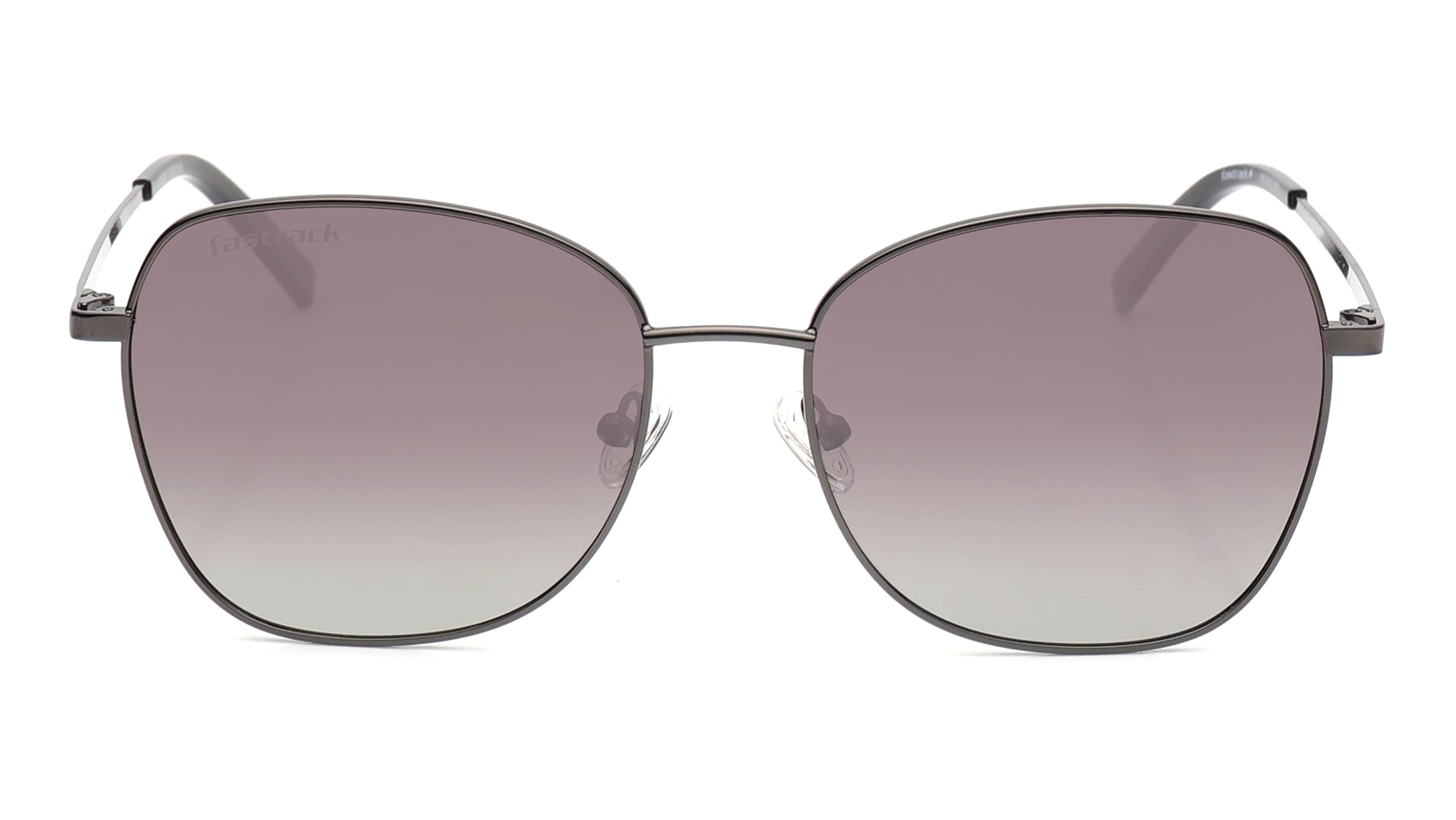 Image 1 of Grey Square Polarized Sunglasses for Women from Fastrack Available at Titan Eye+