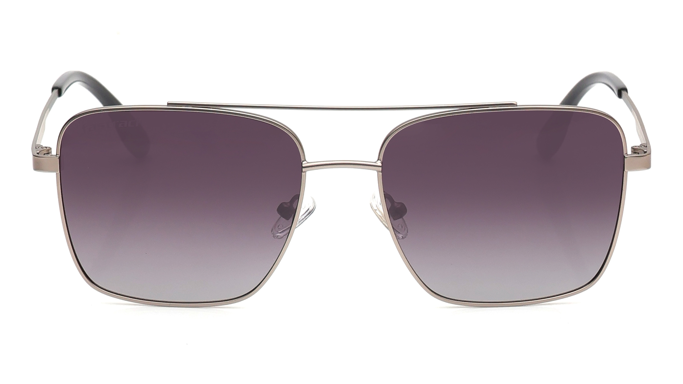 Image 1 of Grey Navigator Polarized Sunglasses for Men from Fastrack Available at Titan Eye+