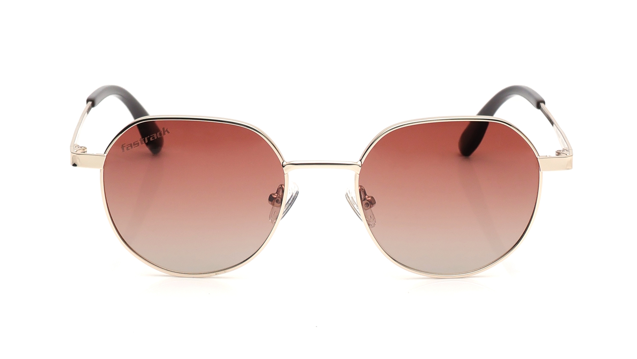 Image 1 of Brown Geometric Polarized Sunglasses for Men and Women from Fastrack Available at Titan Eye+