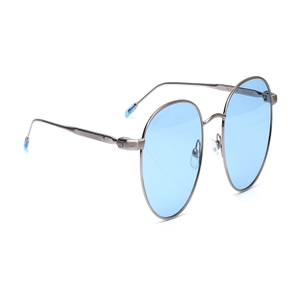 Image 2 of Blue Round Polarized Sunglasses for Men from Fastrack Available at Titan Eye+