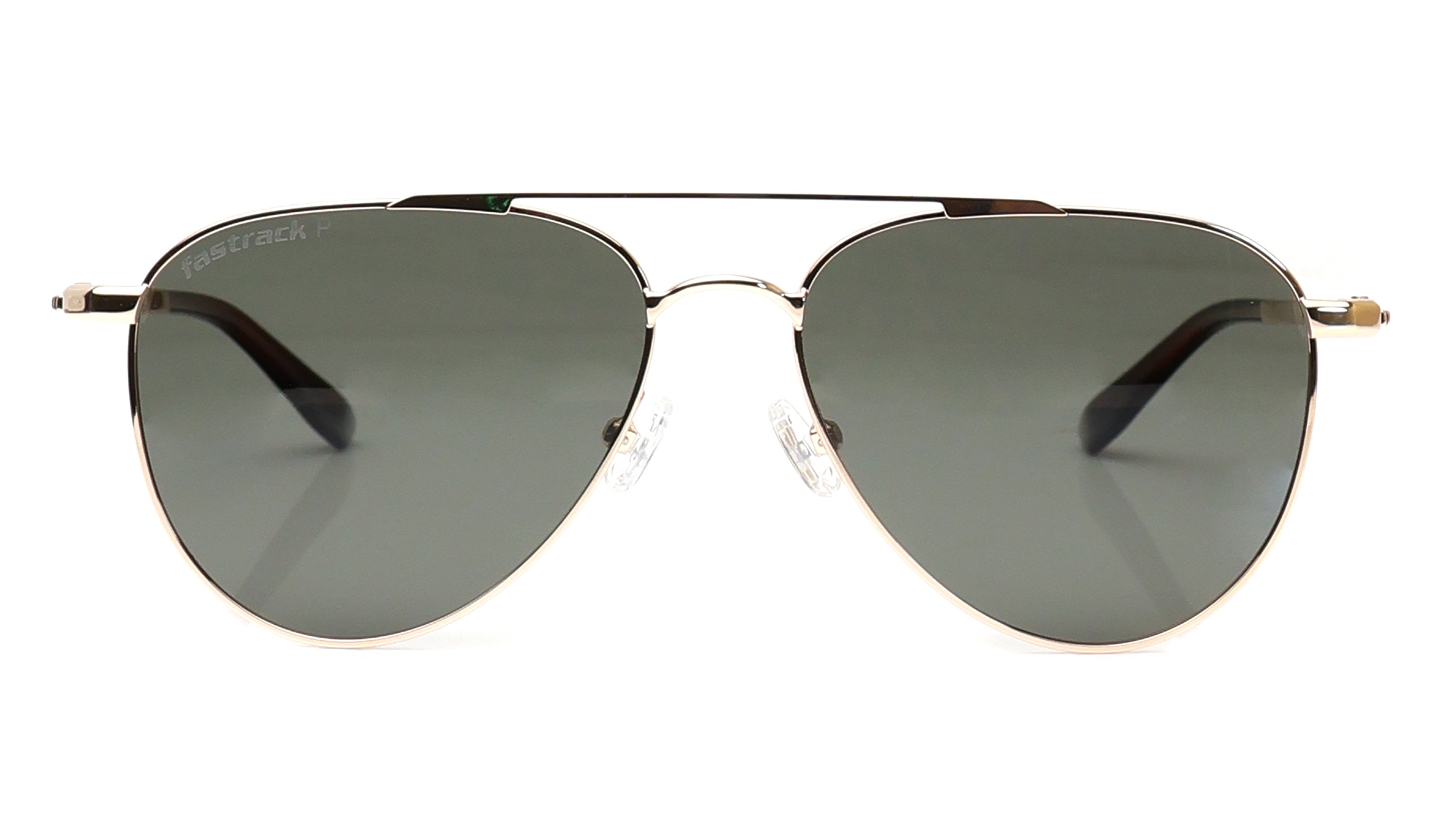 Image 1 of Green Aviator Polarized Sunglasses for Men from Fastrack Available at Titan Eye+