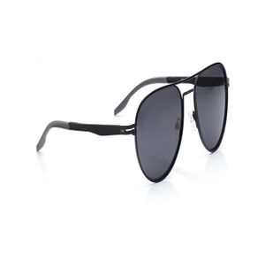 Image 2 of Black Aviator Polarized Sunglasses for Men and Women from Tees By Fastrack Available at Titan Eye+