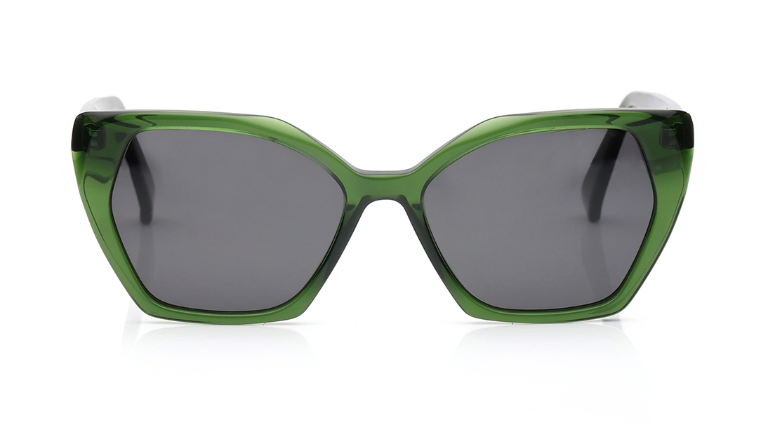 Image 1 of Grey Geometric Polarized Sunglasses for Women from Fastrack Available at Titan Eye+