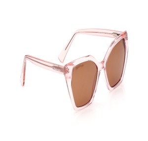 Image 2 of Brown Geometric Polarized Sunglasses for Women from Fastrack Available at Titan Eye+