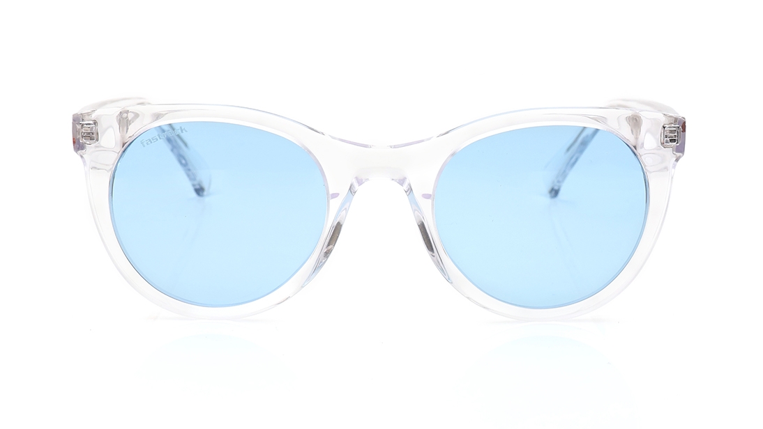 Image 1 of Blue Round Polarized Sunglasses for Women from Fastrack Available at Titan Eye+