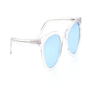 Image 2 of Blue Round Polarized Sunglasses for Women from Fastrack Available at Titan Eye+