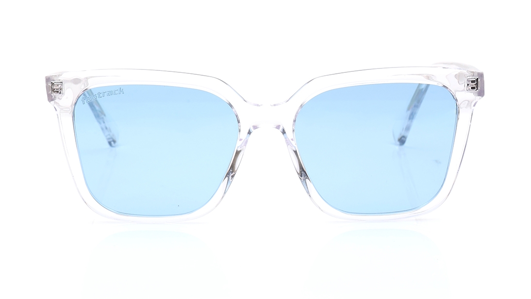 Image 1 of Blue Square Polarized Sunglasses for Men from Fastrack Available at Titan Eye+