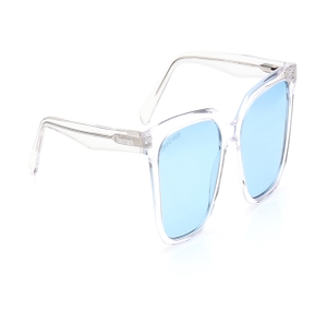Image 2 of Blue Square Polarized Sunglasses for Men from Fastrack Available at Titan Eye+