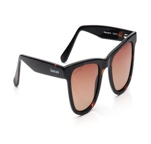 Image 2 of Brown Wayfarer Polarized Sunglasses for Men from Fastrack Available at Titan Eye+