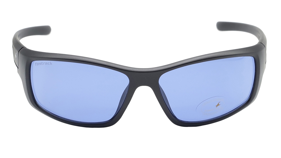 Image 1 of Blue Wraparound Sunglasses for Men from Fastrack Available at Titan Eye+