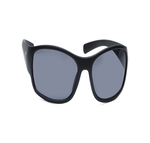 Image 2 of Black Wraparound Sunglasses for Men from Fastrack Available at Titan Eye+