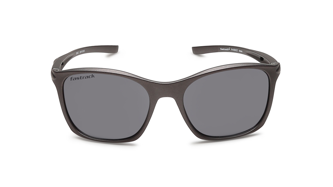 Image 1 of Grey Wayfarer Sunglasses for Men from Fastrack Available at Titan Eye+