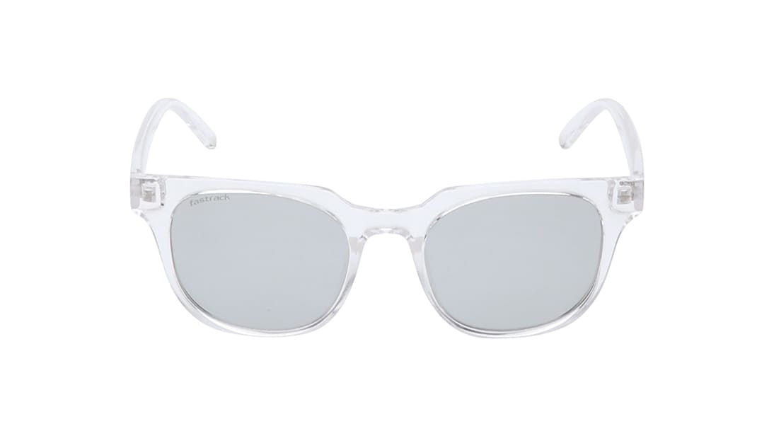 Image 1 of Transparent Rectangle Sunglasses for Men and Women from Fastrack Available at Titan Eye+
