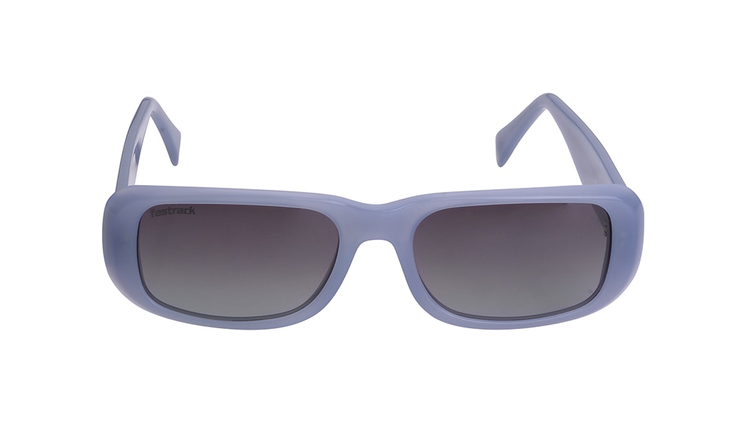 Image 1 of Grey Rectangle Polarized Sunglasses for Men and Women from Fastrack Available at Titan Eye+