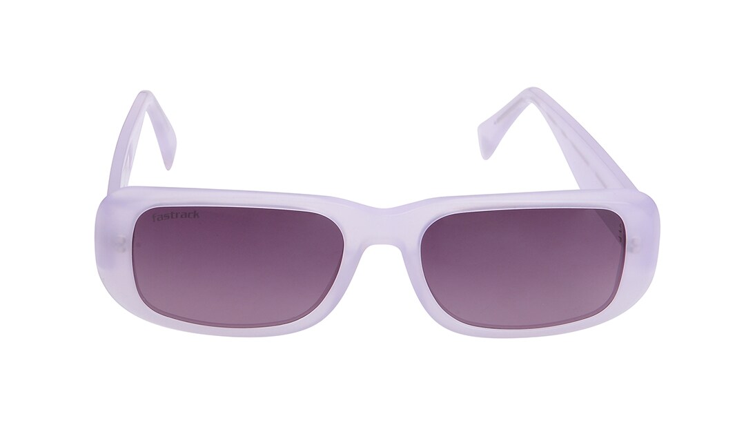 Image 1 of Purple Rectangle Polarized Sunglasses for Men and Women from Fastrack Available at Titan Eye+