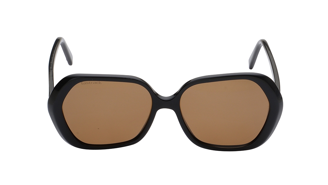 Image 1 of Brown Bugeye Polarized Sunglasses for Women from Fastrack Available at Titan Eye+