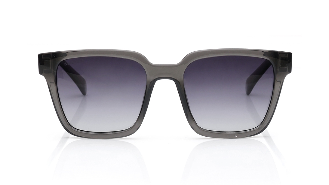 Image 1 of Grey Square Polarized Sunglasses for Men and Women from Fastrack Available at Titan Eye+