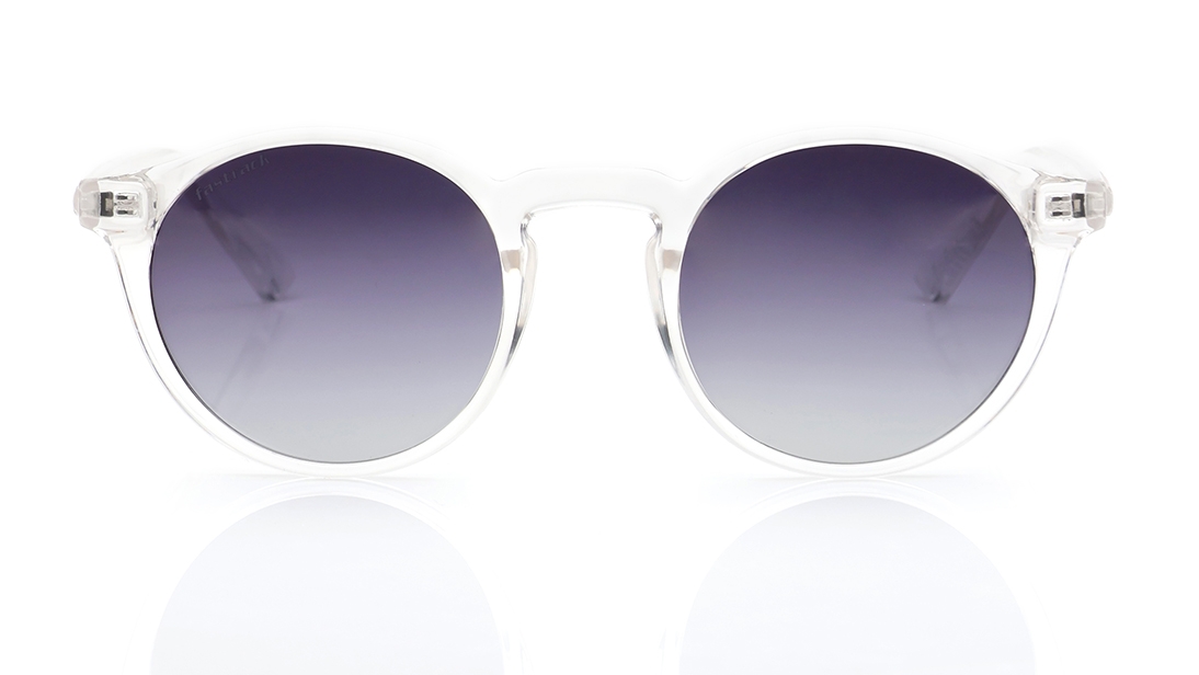 Image 1 of Grey Round Polarized Sunglasses for Men and Women from Fastrack Available at Titan Eye+