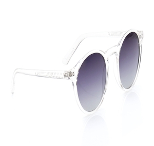 Image 2 of Grey Round Polarized Sunglasses for Men and Women from Fastrack Available at Titan Eye+
