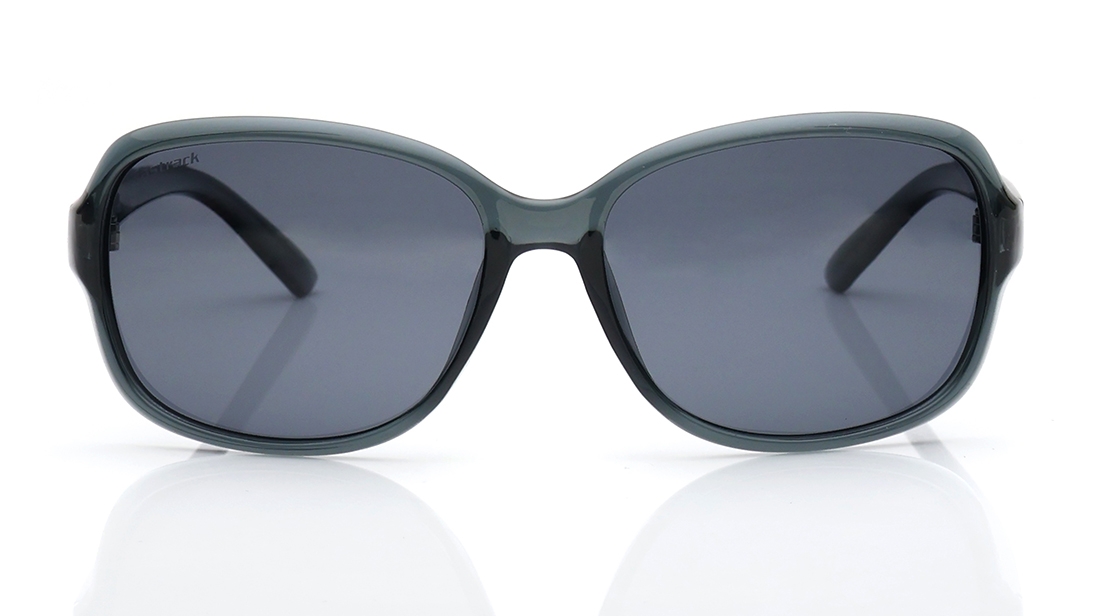 Image 1 of Grey Oval Polarized Sunglasses for Women from Fastrack Available at Titan Eye+