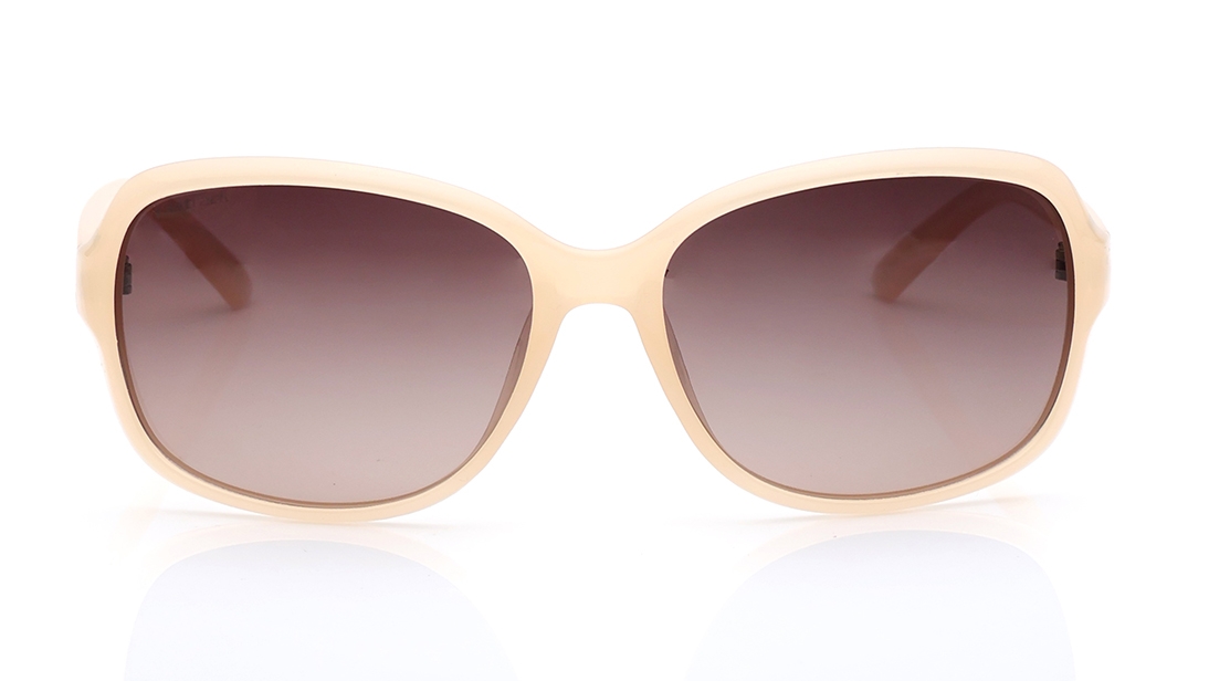 Image 1 of Brown Oval Polarized Sunglasses for Women from Fastrack Available at Titan Eye+