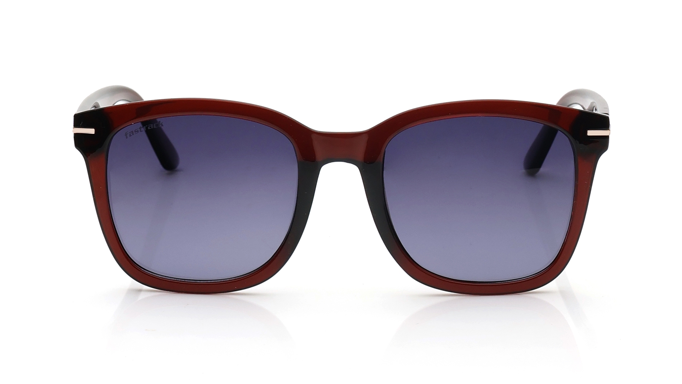 Image 1 of Black Square Polarized Sunglasses for Men and Women from Fastrack Available at Titan Eye+