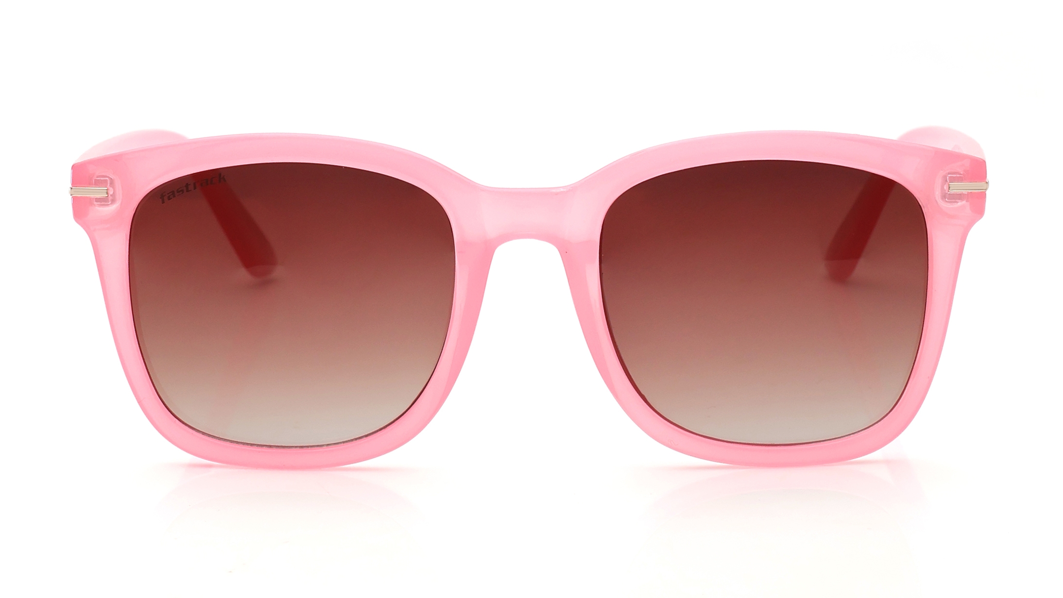 Image 1 of Brown Square Polarized Sunglasses for Men and Women from Fastrack Available at Titan Eye+