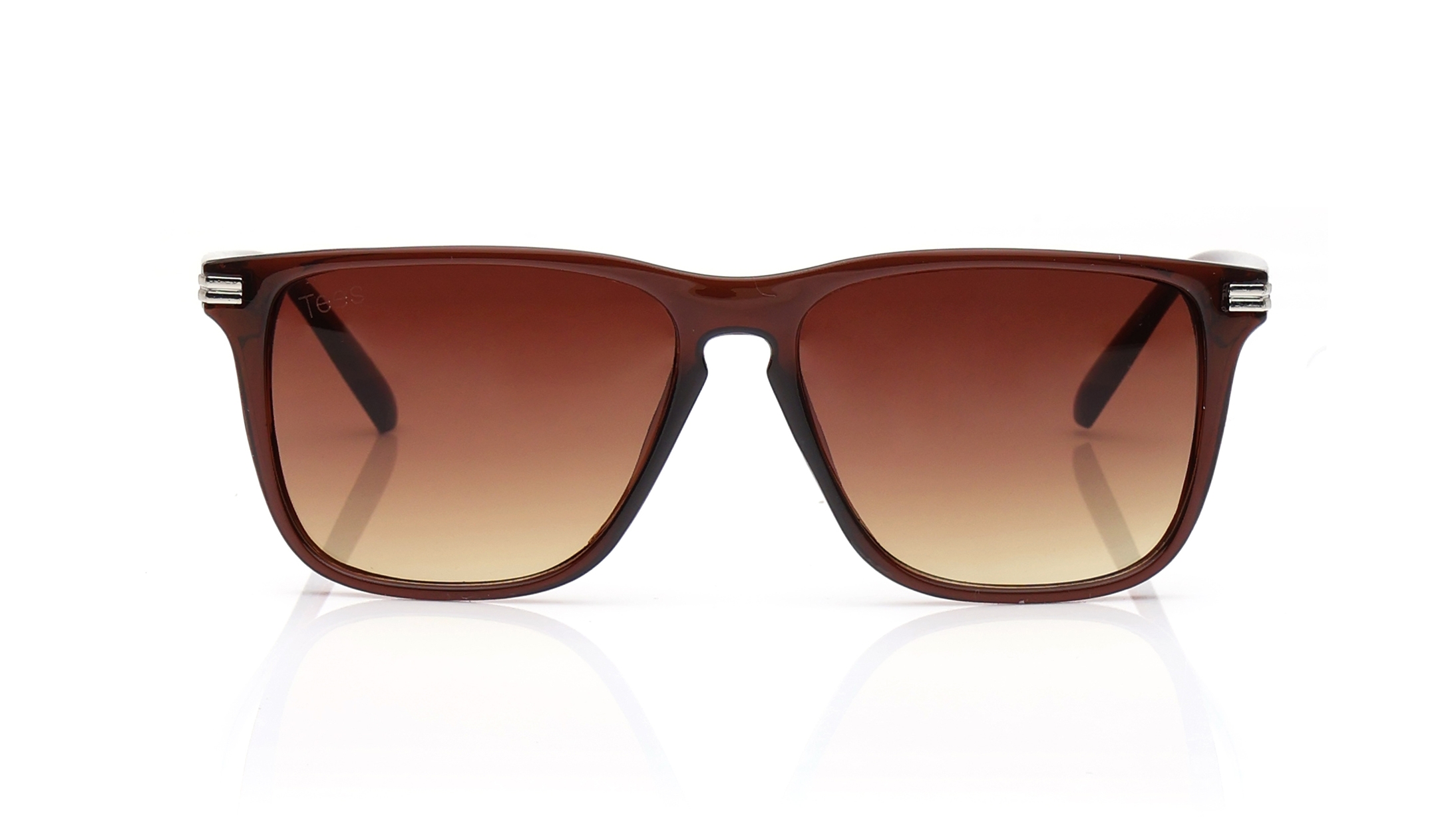 Image 1 of Brown Navigator Sunglasses for Men and Women from Tees By Fastrack Available at Titan Eye+