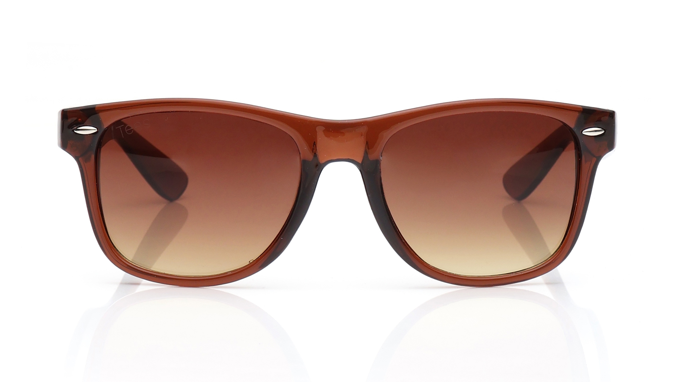 Image 1 of Brown Wayfarer Sunglasses for Men and Women from Tees By Fastrack Available at Titan Eye+