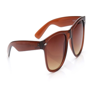 Image 2 of Brown Wayfarer Sunglasses for Men and Women from Tees By Fastrack Available at Titan Eye+