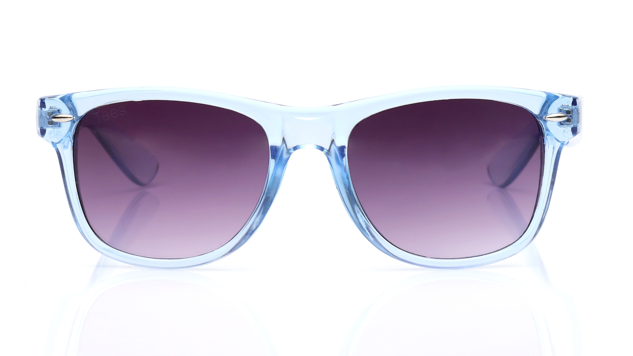 Image 1 of Purple Wayfarer Sunglasses for Men and Women from Tees By Fastrack Available at Titan Eye+