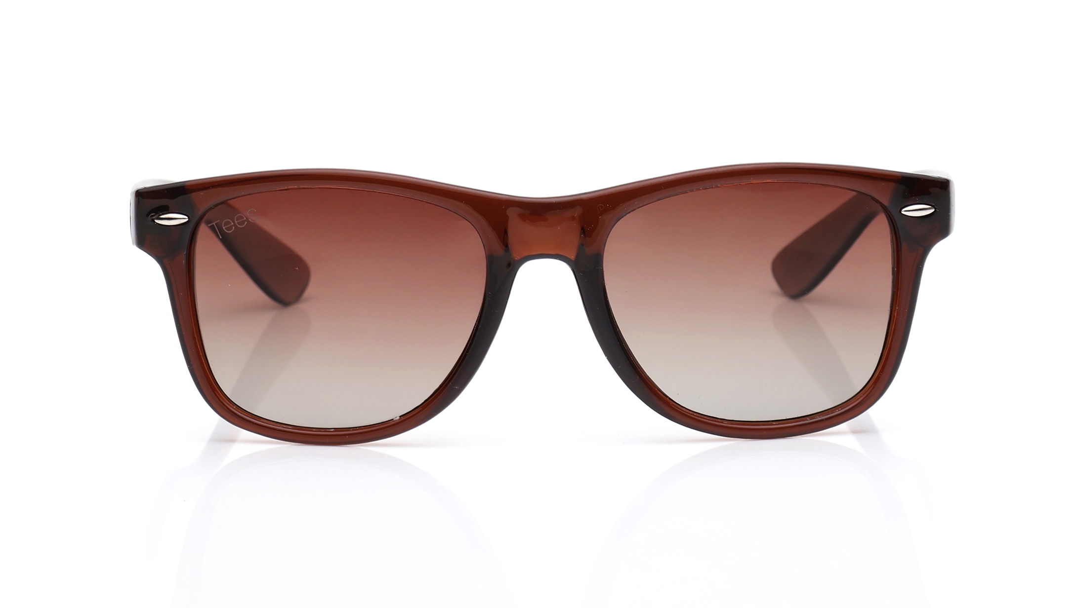Image 1 of Brown Wayfarer Polarized Sunglasses for Men and Women from Tees By Fastrack Available at Titan Eye+
