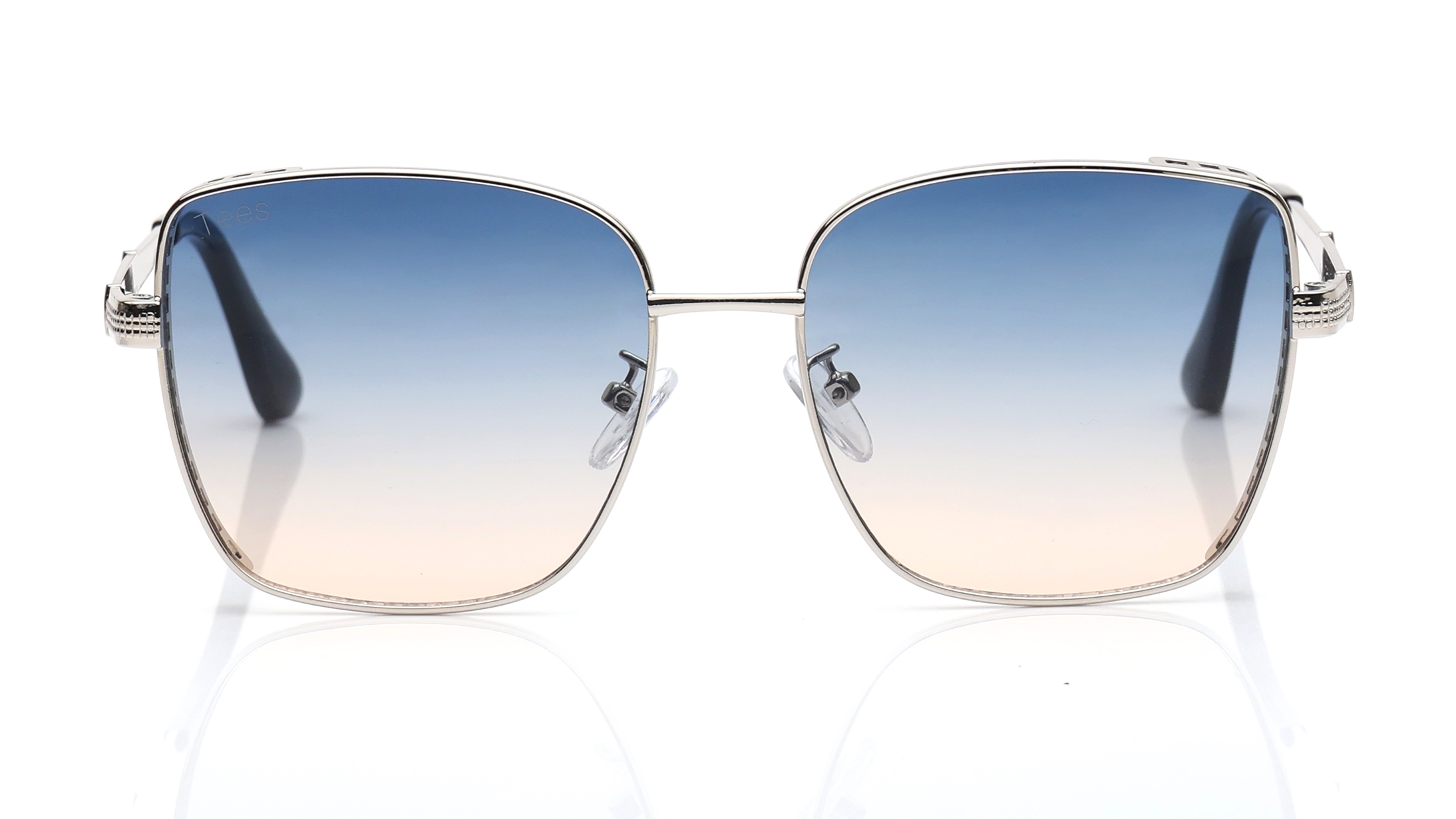 Image 1 of Blue and Pink Square Sunglasses for Men and Women from Tees By Fastrack Available at Titan Eye+