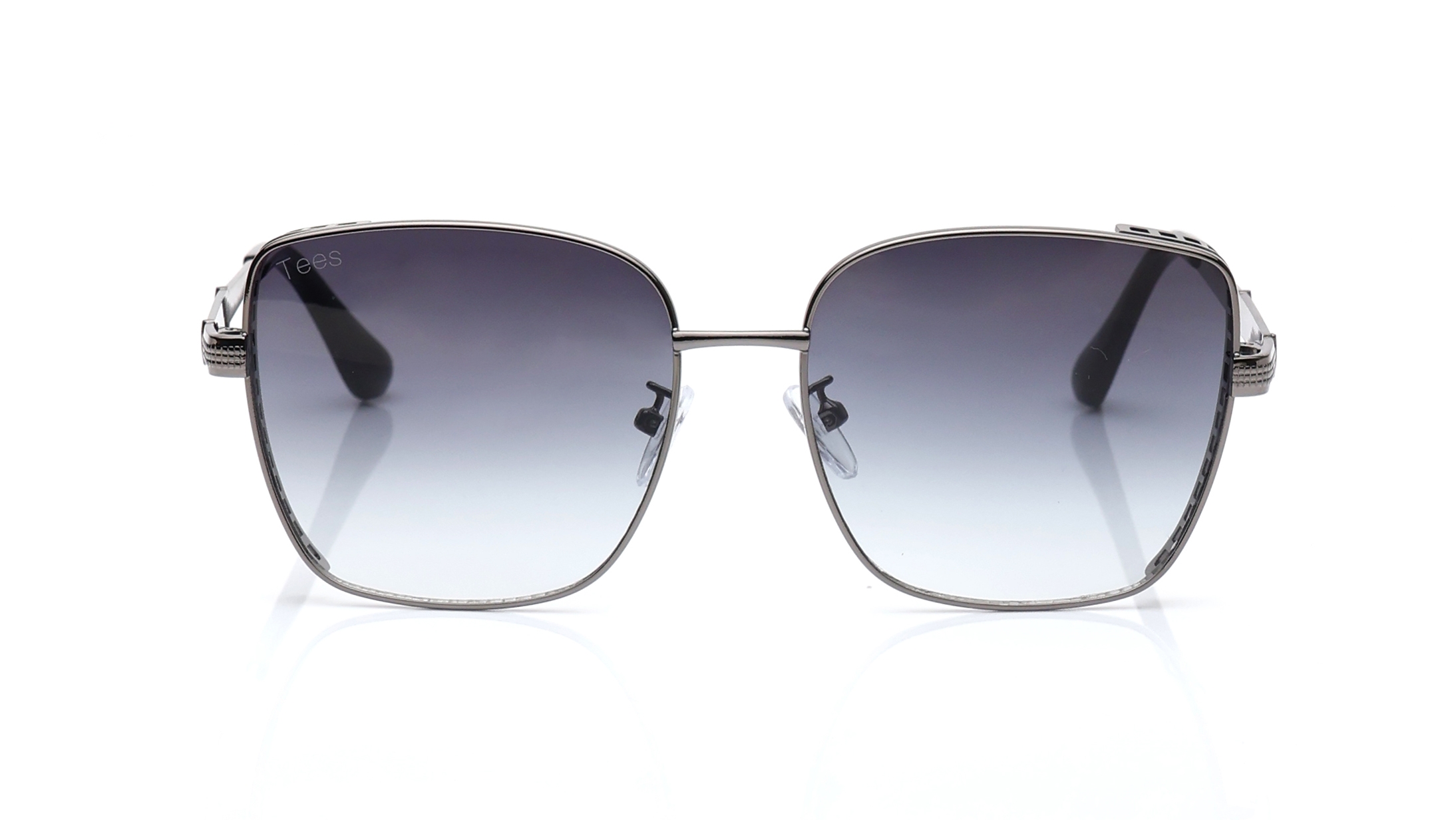 Image 1 of Grey Square Sunglasses for Men and Women from Tees By Fastrack Available at Titan Eye+
