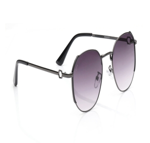 Image 2 of Purple Geometric Sunglasses for Women from Tees By Fastrack Available at Titan Eye+