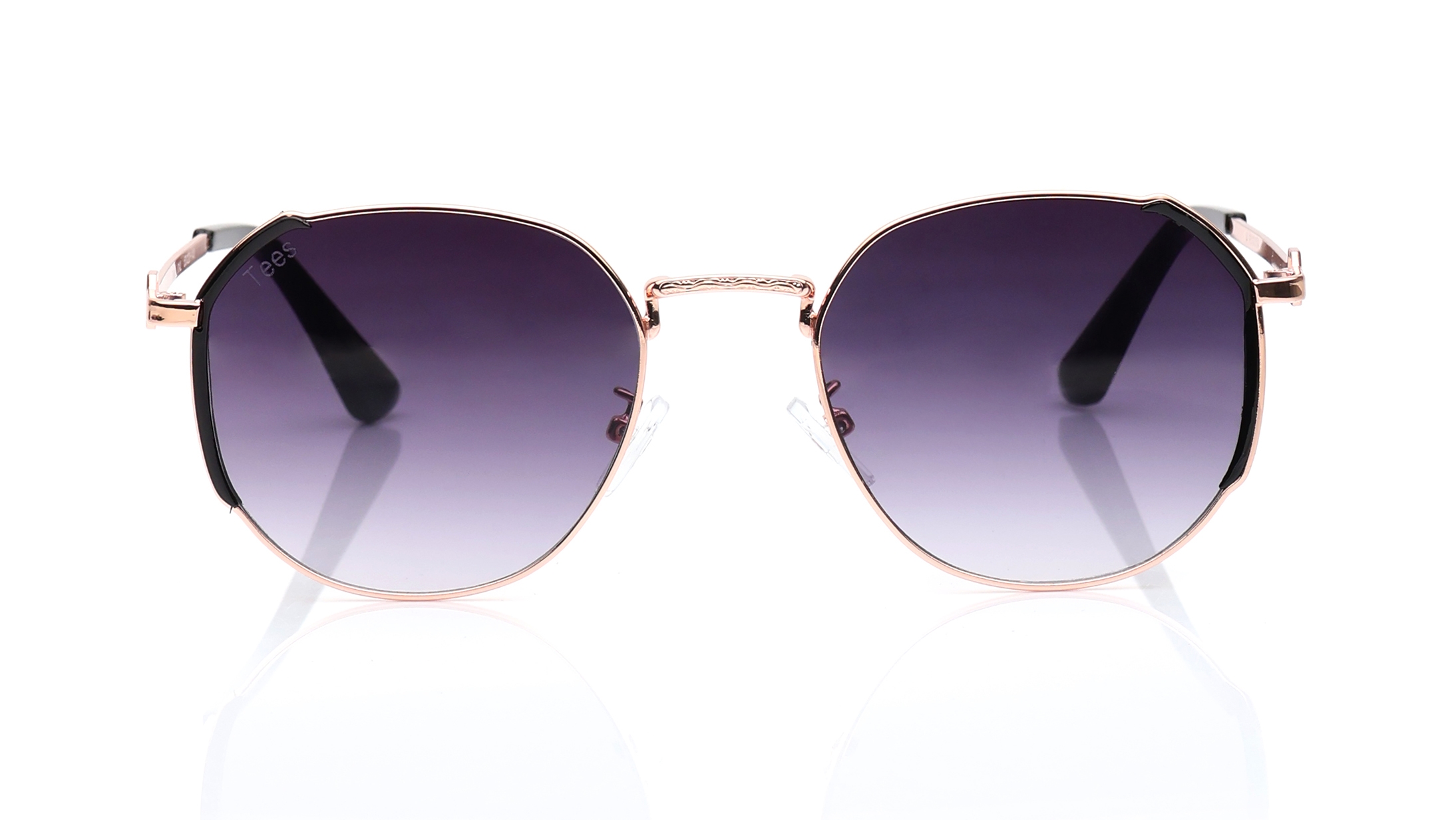 Image 1 of Purple Geometric Sunglasses for Women from Tees By Fastrack Available at Titan Eye+