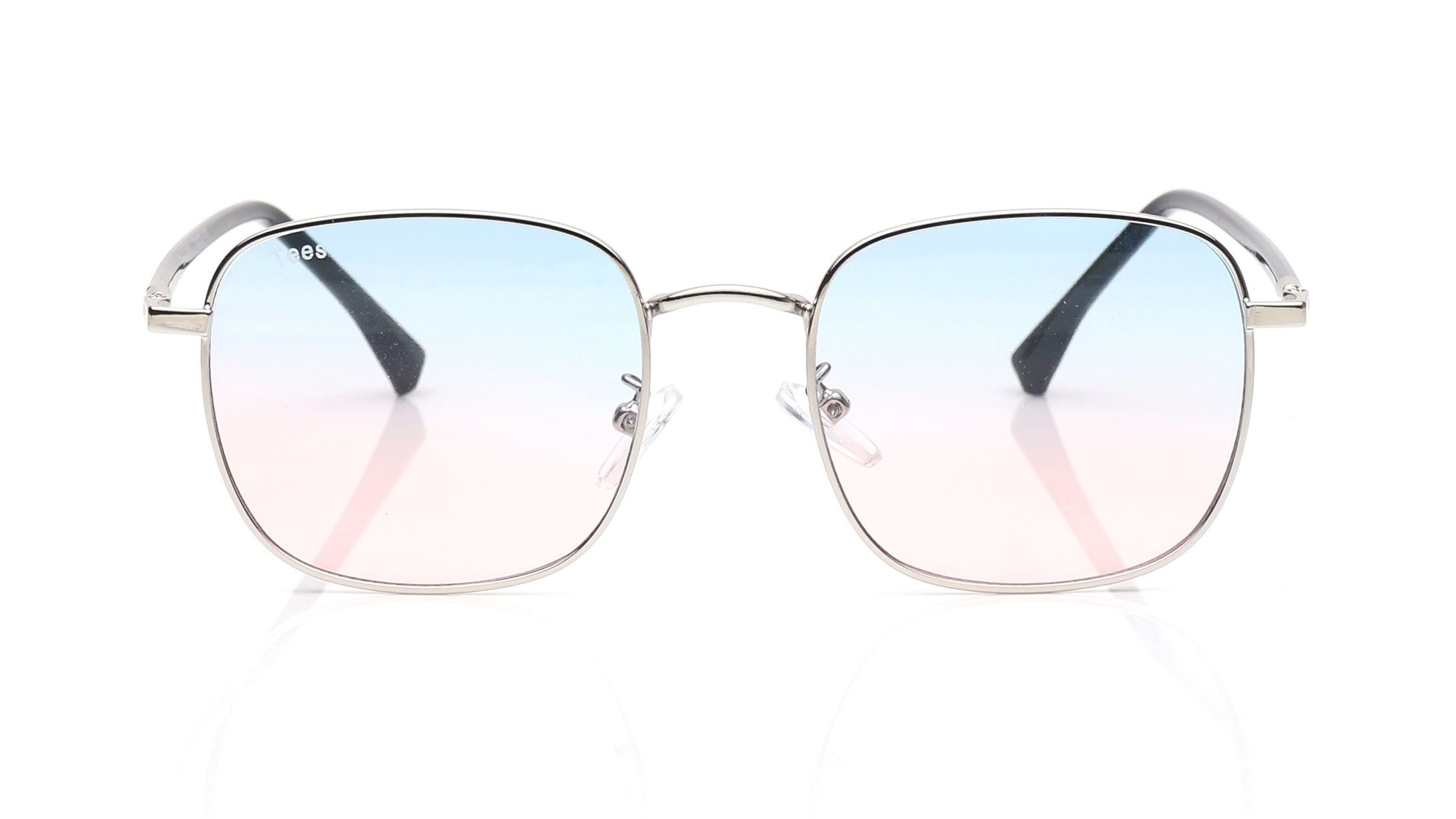 Image 1 of Blue and Pink Square Sunglasses for Men and Women from Tees By Fastrack Available at Titan Eye+