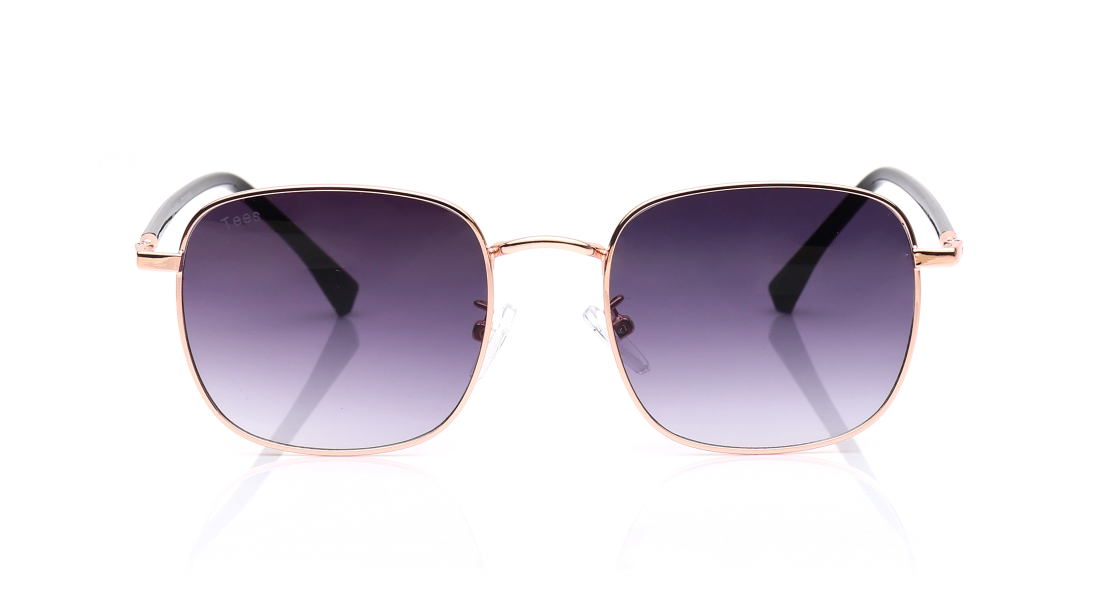 Image 1 of Purple Square Sunglasses for Men and Women from Tees By Fastrack Available at Titan Eye+